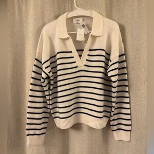 Wilfred Clara V-Neck Striped Sweater